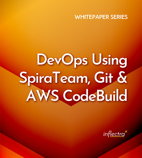 In this whitepaper we will be discussing some best practices and lessons learned about how to implement DevOps (Development + Operations) using the Inflectra platform in conjunction with AWS tools such as AWS CodeBuild, AWS CodePipeline and AWS CodeDeploy. This is based on some experiences we've had internally implementing DevOps in the past 2-3 years as well as feedback and suggestions from our customers.